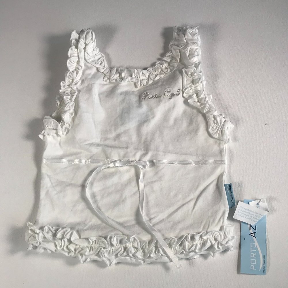 ( 3 for 20) NWT - White Ruffled Top - size 4